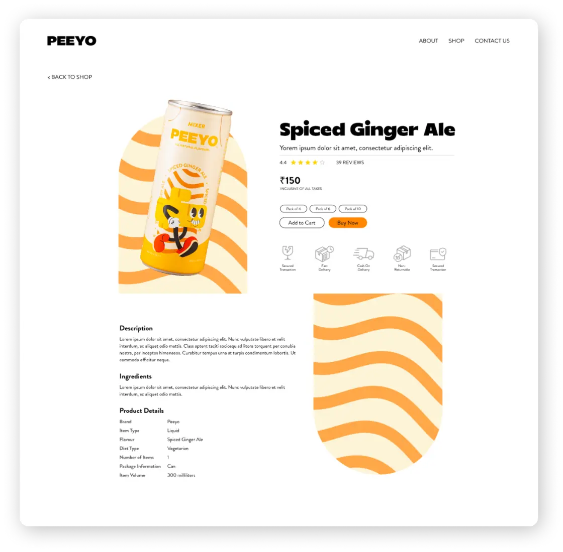 Single Product Page